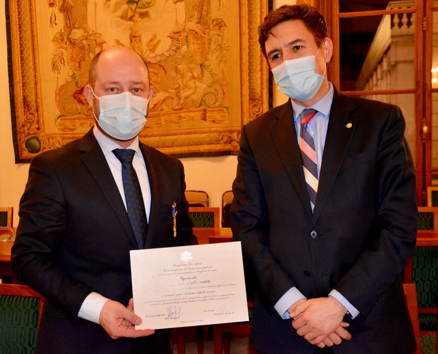 Réception de l’insigne d’honneur « rameau doré »
