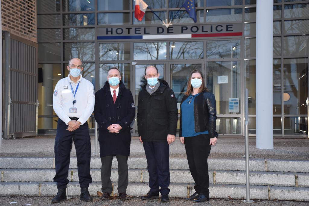 Loïc HERVÉ visite le nouvel hôtel de police d’Annemasse
