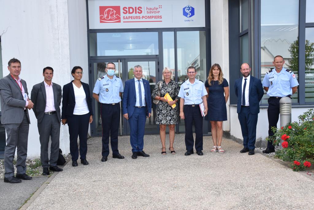 Visite d’une délégation sénatorial au centre de traitement des appels de Haute-Savoie
