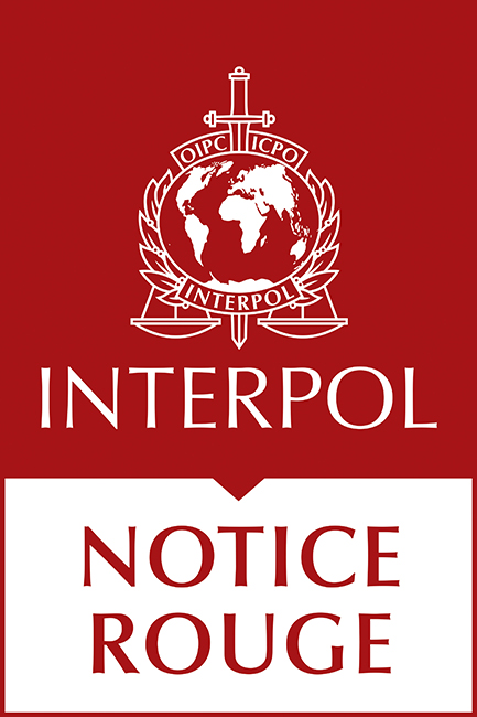 Notices rouges par INTERPOL
