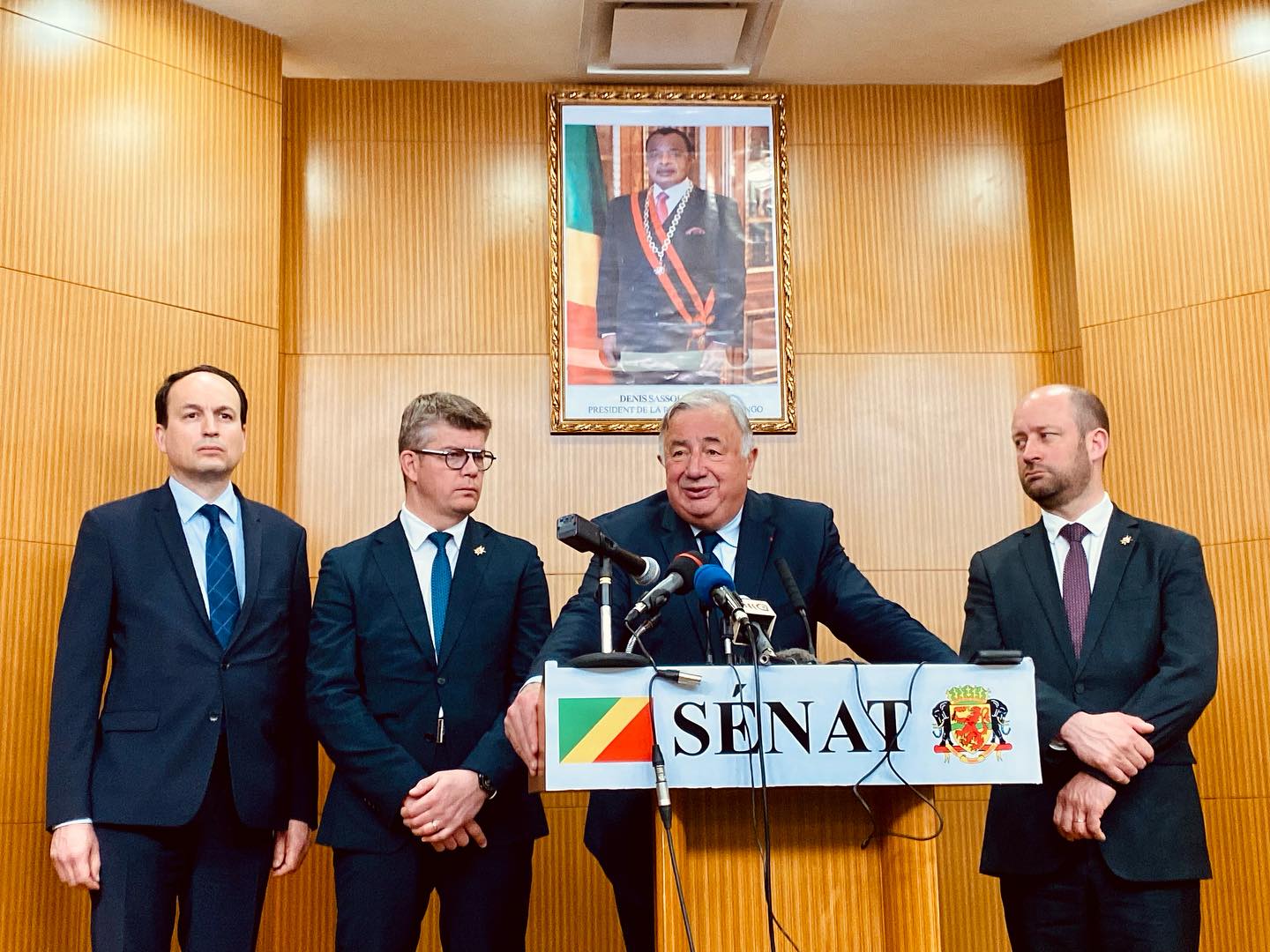 Plénière spéciale du Sénat de la République du Congo en présence de Gérard LARCHER
