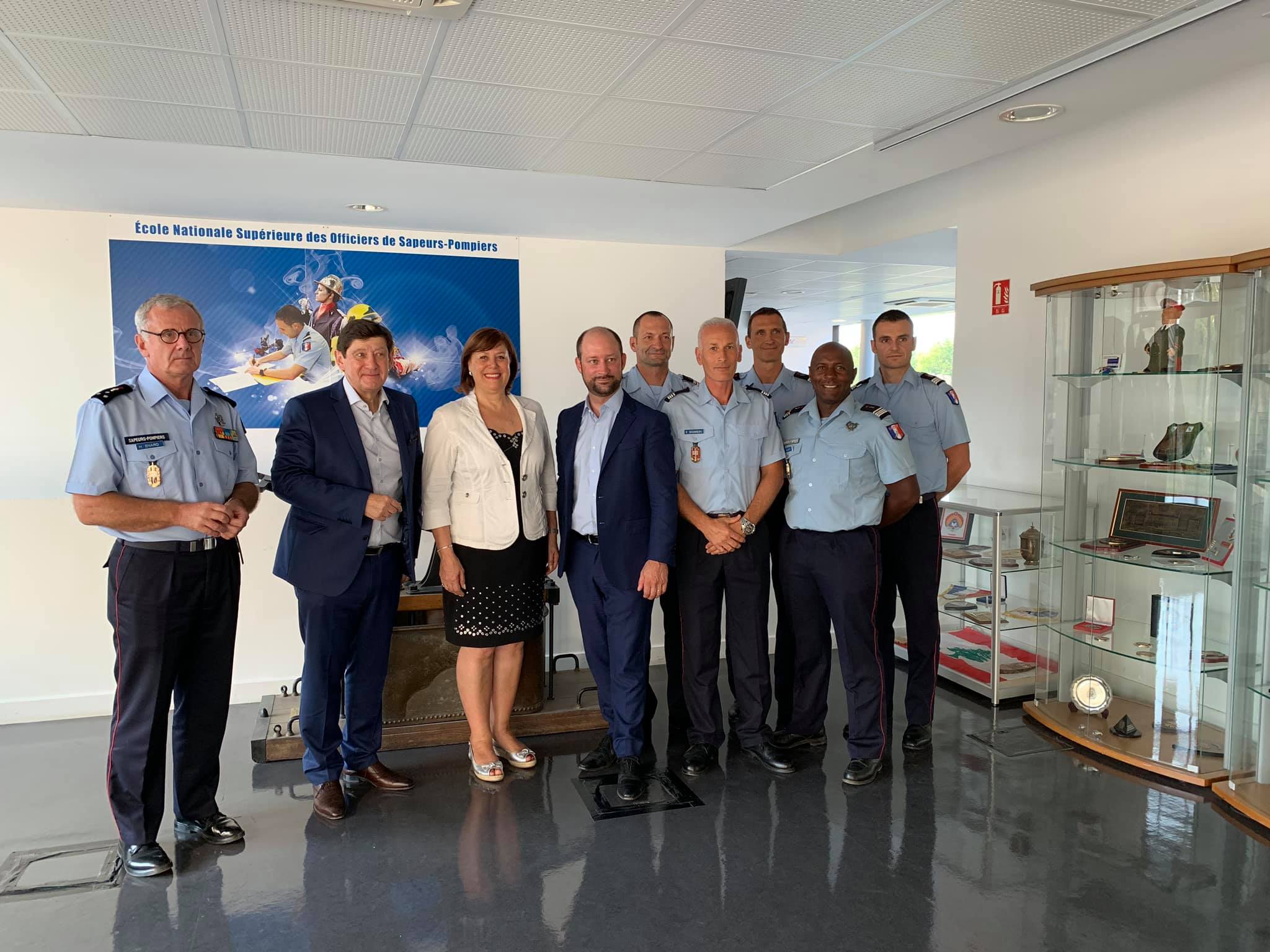 Visite chez les sapeurs-pompiers
