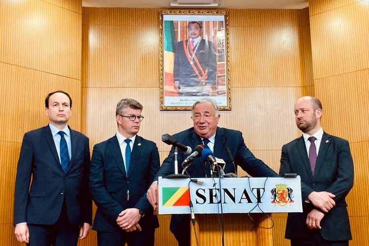 Plénière spéciale du Sénat de la République du Congo en présence de Gérard LARCHER
