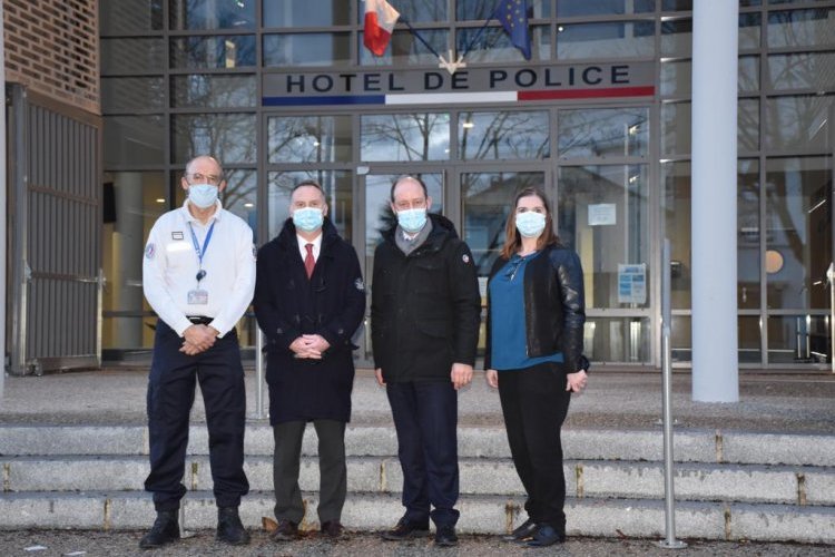 Loïc HERVÉ visite le nouvel hôtel de police d’Annemasse

