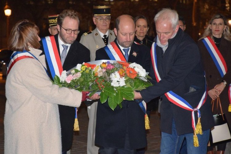 Les élus de la Haute-Savoie ont participé à la Cérémonie du ravivage de la Flamme sous l’Arc de Triomphe
